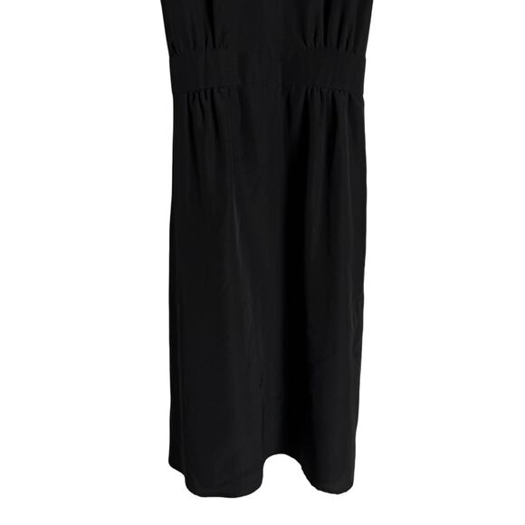 Gianni Bini Black Sequin Embellished Flutter Sleeve V-Neck A-Line Dress Size 2 - Picture 6 of 10